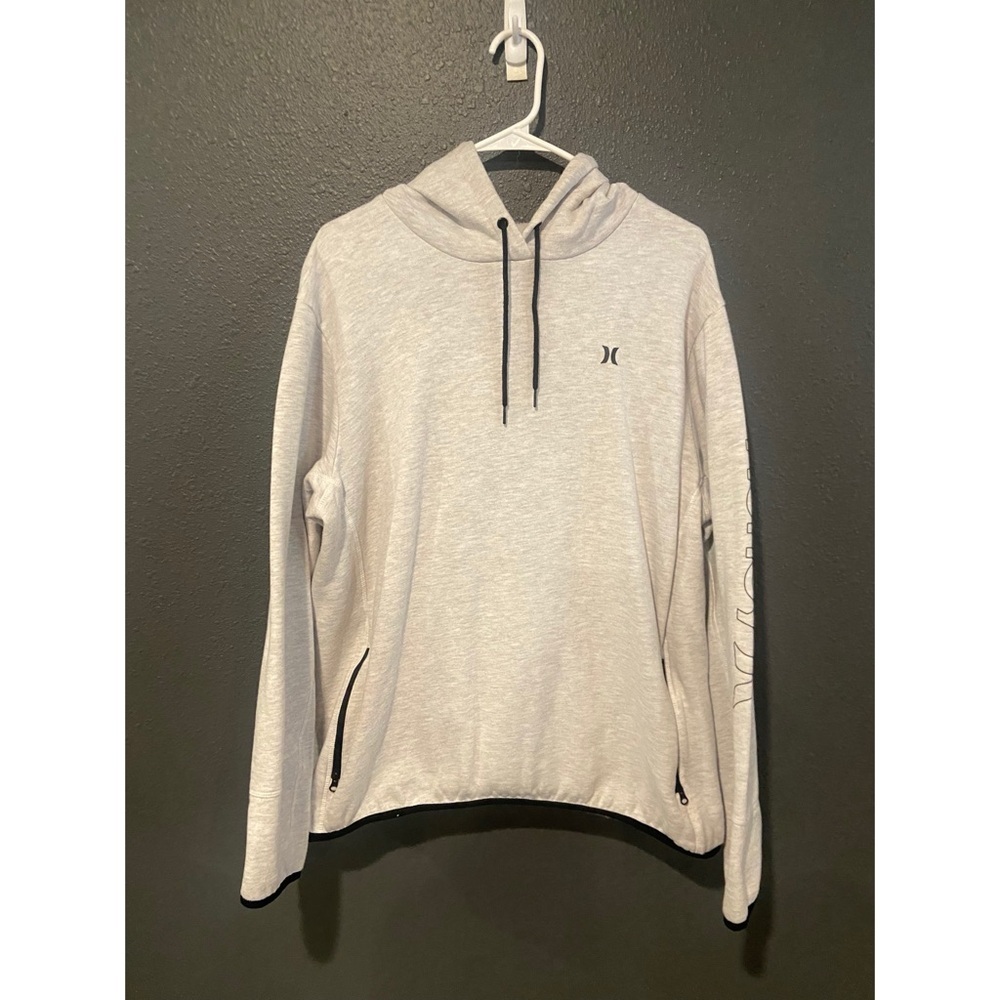Hurley White Hoodie with Logo